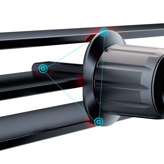 Dudao F5Pro uchwyt do kratki wentylacyjnej, czarny