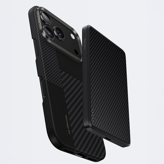 Benks Montage Magnetic Armor Air Kevlar θήκη Metal Frame, iPhone 17, μαύρη