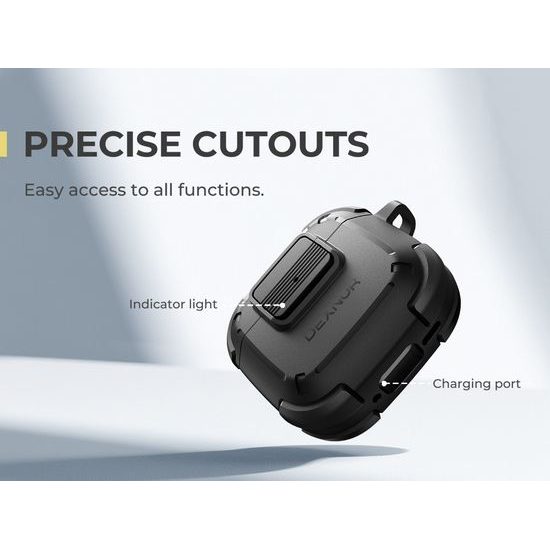 Ανθεκτική θήκη Dexnor, Apple AirPods 4, μαύρη