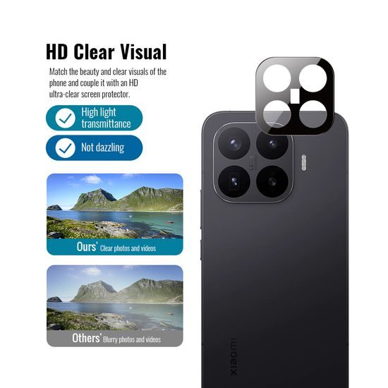 JP 5D Combo pack, Sada 2 5D tvrzených skel a 2 sklíček na fotoaparát, Xiaomi 17T Pro