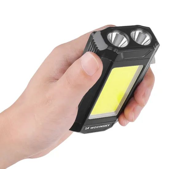 Wozinsky WLR-15W Radna svjetiljka s funkcijom powerbanke, 15 W, 1500 lm, IPX6, siva