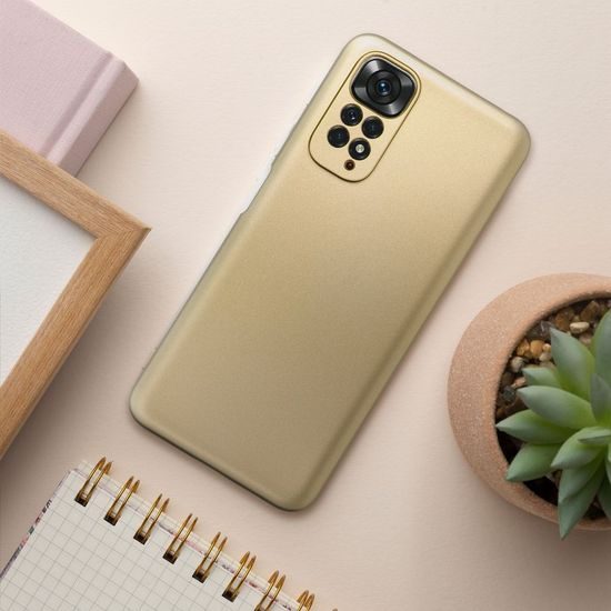 Metallic obal, Xiaomi Redmi Note 12 4G, zlatý