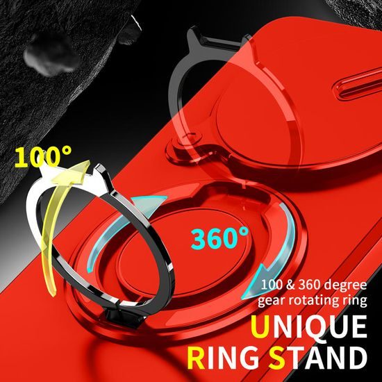 Θήκη Camslide Stand, Xiaomi Redmi Note 15 5G, κόκκινη