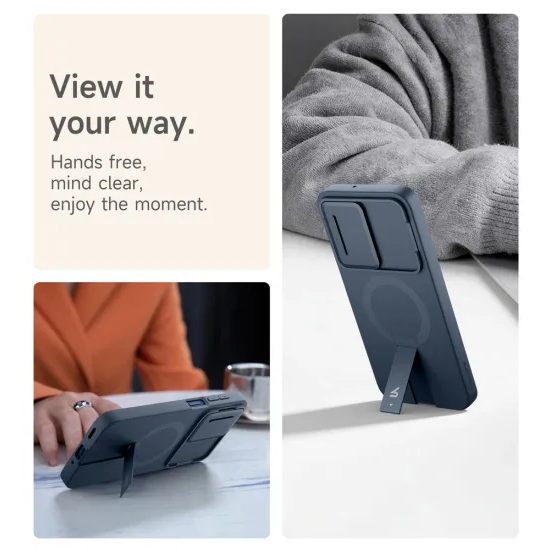 Suritch MagSafe Kickstand Camprotector maska Samsung Galaxy A57, plava