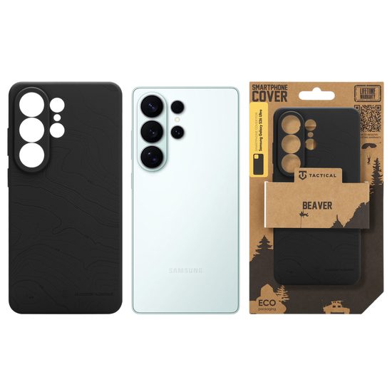 Tactical Beaver Schutzhülle für Samsung Galaxy S26 Ultra - Robustes Silikon Case mit MIL-STD-810 Zertifizierung - Schwarz