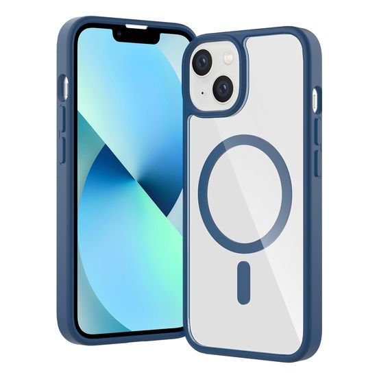 JP MagFit Clear MagSafe Θήκη με Μαγνήτη N52, iPhone 13 / 14, Μπλε