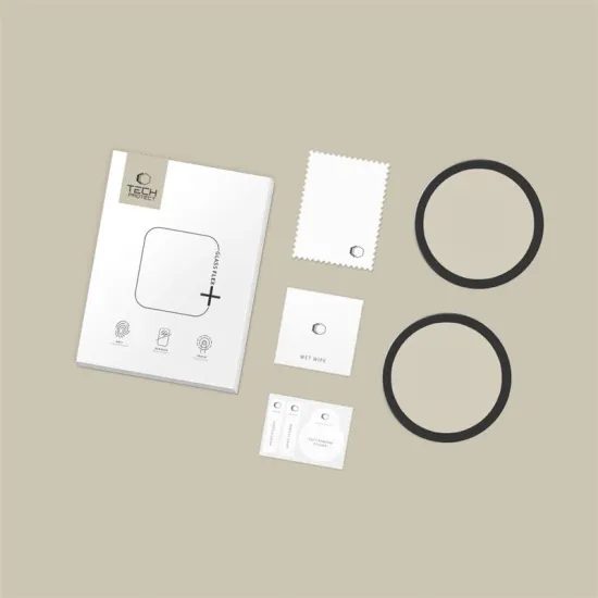 Tech-Protect Glass Flex+, Garmin Venu 4 (45 mm), μαύρο, 2 τεμάχια