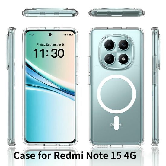 Magsafe prozirna maska, Xiaomi Redmi Note 15 4G, prozirna