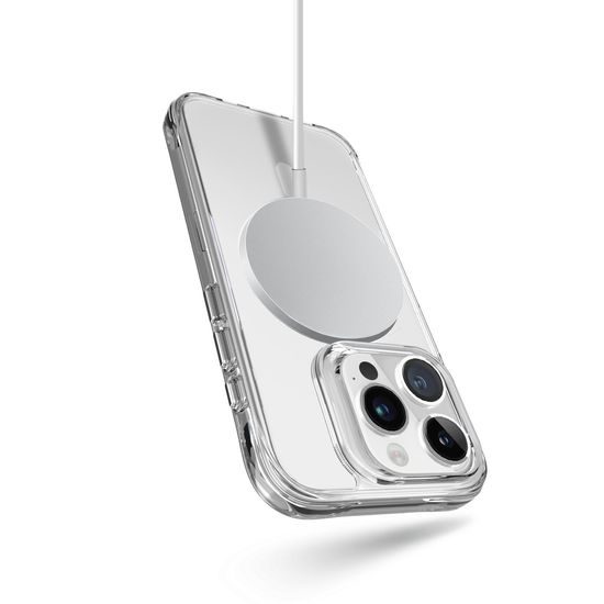 JP MagFit MagSafe etui z certyfikatem 3M SGS, iPhone 15 Pro Max, przezroczysty