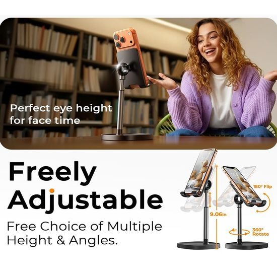 Lisen Επιτραπέζια βάση τηλεφώνου, μαύρη