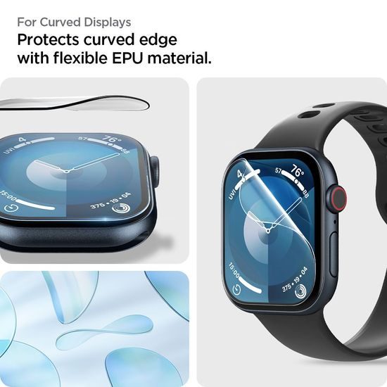 Spigen Elite Shield Ez Fit 2 ochranná skla, Apple Watch 10 / 11 (46 mm)