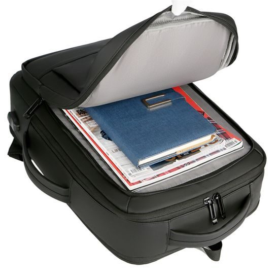 JP Rucksack B05 für Alltag und Freizeit - 44x32x10~15 cm - Schwarz