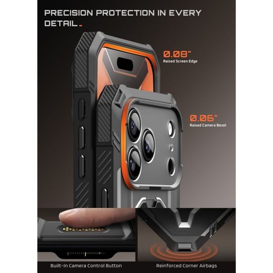 Supcase Grip Pro Mag MagSafe, iPhone 17 Pro / 18 Pro, černý