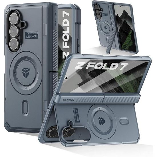 Dexnor MagSafe Kickstand obal Samsung Galaxy Z Fold 7, modrý
