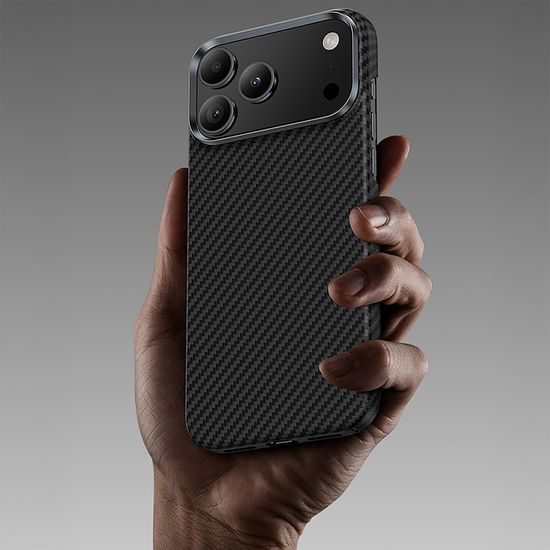Benks Magnetic Armor Air Kevlar husă Metal Frame, iPhone 17 Pro / 18 Pro, negru