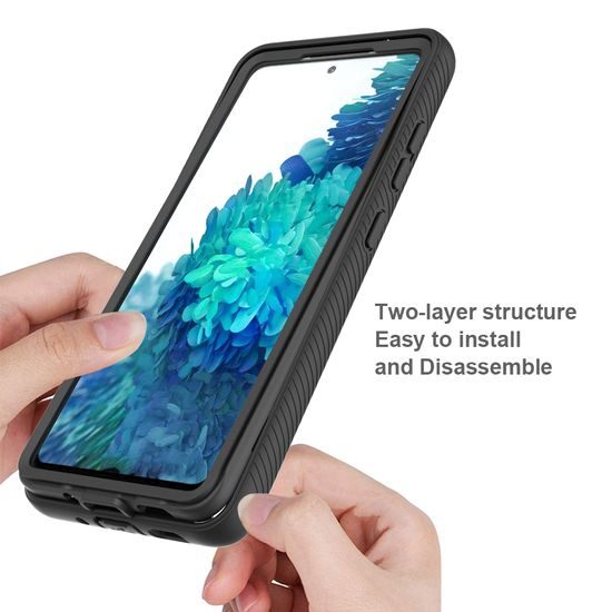 Techsuit Defense360 Pro + Ochranná fólia, Samsung Galaxy S20 FE, čierny