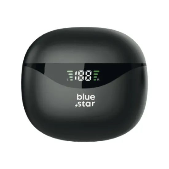 BlueStar Ασύρματα Bluetooth Ακουστικά TWS T60, Μαύρα