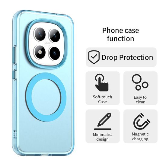 Techsuit CandyCase MagSafe, Xiaomi Redmi Note 15 Pro Plus 5G / Poco M8 Pro 5G, modrý