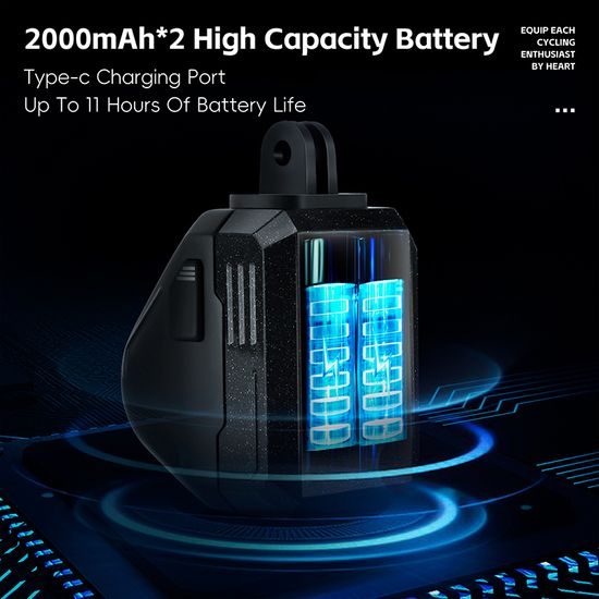 West Biking Fahrradlicht Vorne Wasserdicht mit Kabellosem Controller, 1600 lm, 2000mAh