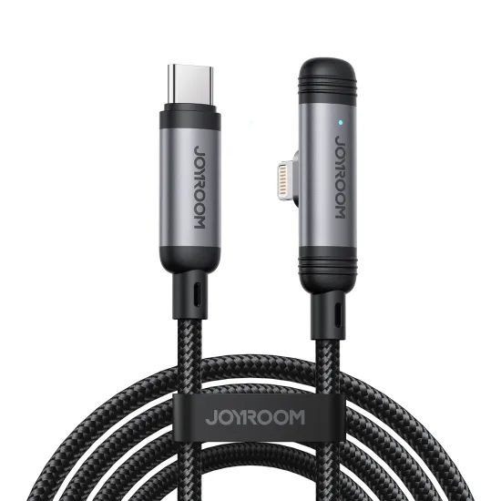 Joyroom S-A56 EnjoyX Series καλώδιο USB-C - Lightning 90°, 30W, 1,2 m, μαύρο