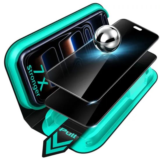 iPhone 18 Pro Max apsauginis stiklas – ESR Privacy Armorite UltraFit grūdintas stiklas, 2 vnt.