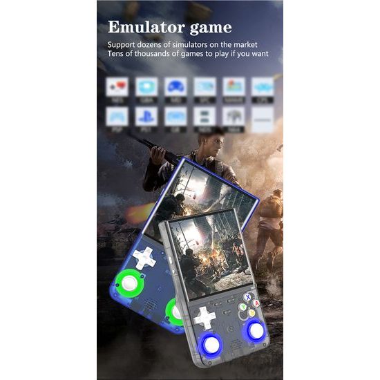 R36 Ultra Φορητή κονσόλα gaming με οθόνη IPS 4,0", μαύρη