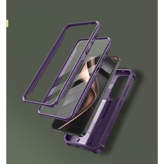 Dexnor 360 Kickstand Camprotector borító Samsung Galaxy S25, lila