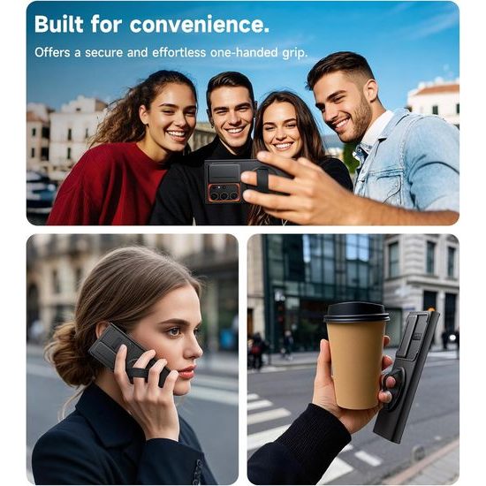 Suritch MagSafe Kickstand borító Samsung Galaxy S24 Ultra, fekete