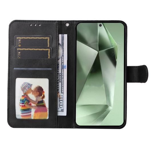 Mágneses tok, Samsung Galaxy S24 FE, fekete