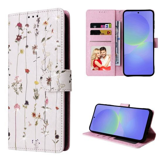 Μαγνητική Θήκη, Samsung Galaxy A36, λουλούδια λιβαδιού