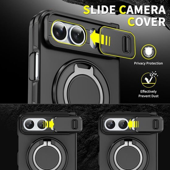 Camslide Stand etui, iPhone Duo, črn