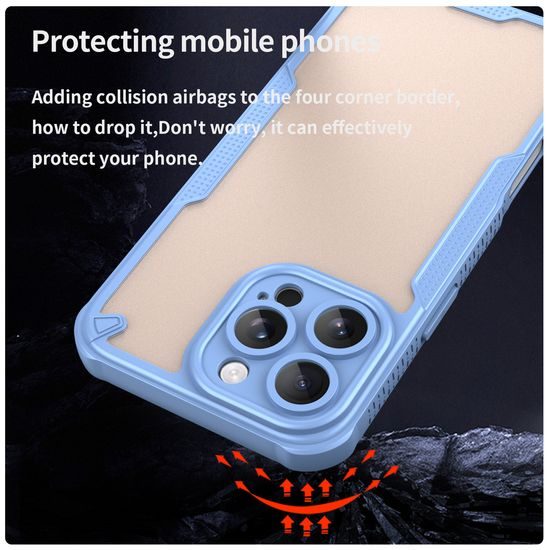 Υβριδική Θήκη ArmorShield, iPhone 16 Pro Max, μπλε