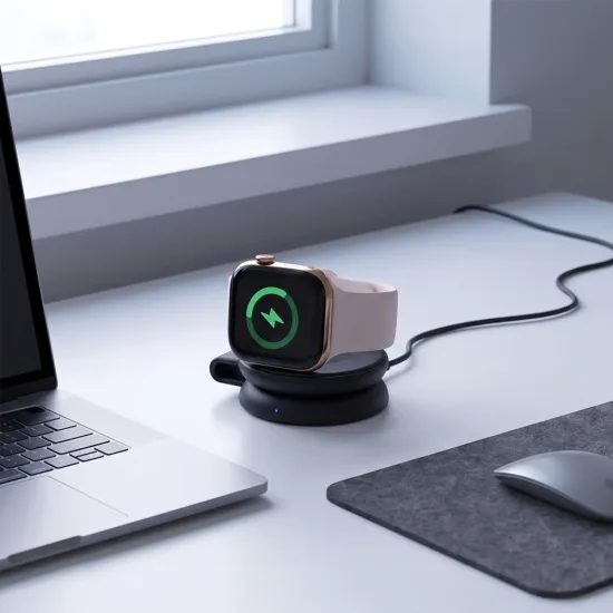 Tech-Protect A55 2v1 MagSafe bezdrôtová nabíjačka, 25 W, Qi2.2, čierna