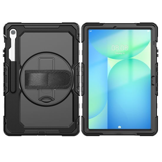 JP Solid360 etui za tablet, Samsung Tab S10 FE Plus, črn