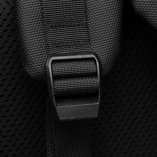 JP Rucksack B15 für Alltag und Freizeit - 48x33x20~25 cm - Schwarz