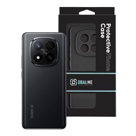 OBAL:ME Ματ TPU Κάλυμμα για Xiaomi Redmi Note 14 Pro Plus 5G, μαύρο