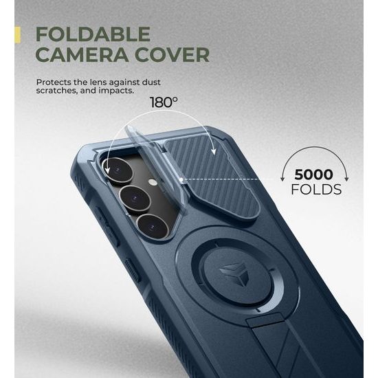 Dexnor MagSafe 360 Kickstand Προστατευτική Θήκη Samsung Galaxy S25 Plus, μπλε