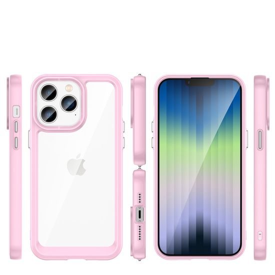 Outer Space Case obal, iPhone 14 Pro, růžový