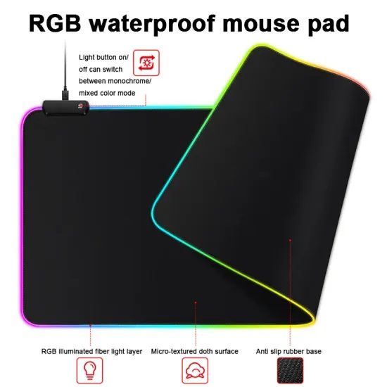 RGB játék egér és billentyűzetpad, 300*800*3mm