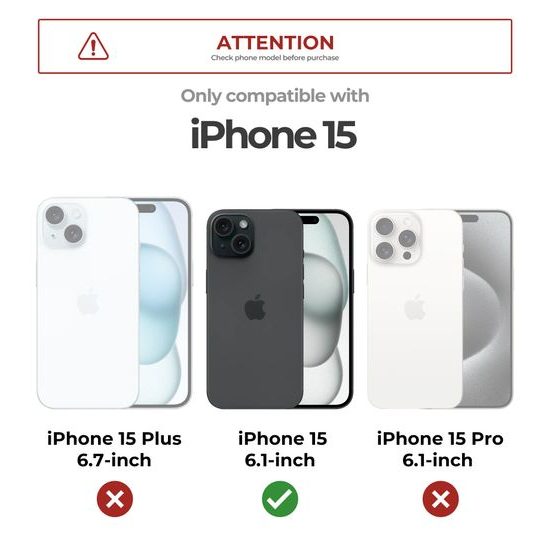 Dexnor MagSafe 360 Kickstand Camprotector Θήκη iPhone 15, Μαύρη