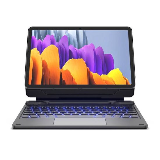 Dexnor μαγνητική θήκη με πληκτρολόγιο, Samsung Galaxy Tab S9 11" / S9 FE 10,9", μαύρο