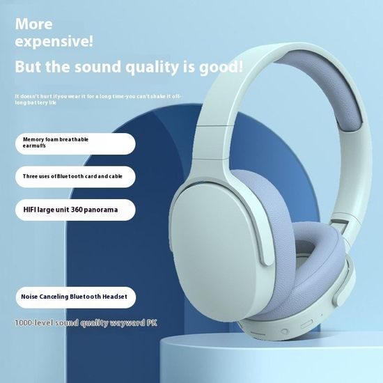 Ασύρματα ακουστικά Bluetooth με άνετα ωτοκούπες, ANC, ροζ