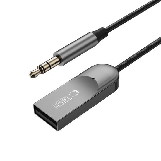 Tech-Protect Ultraboost AU04 audio adapters AUX Bluetooth 6.0 – pelēks
