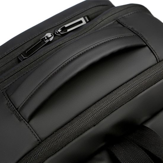JP Rucksack B05 für Alltag und Freizeit - 44x32x10~15 cm - Schwarz