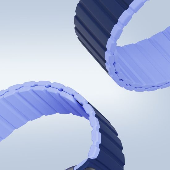 Dux Ducis Universelles Magnetisches Armband für Samsung Galaxy Watch 3 45mm / S3 / Huawei Watch Ultimate / GT3 SE 46mm (22mm LD Version) - Blau