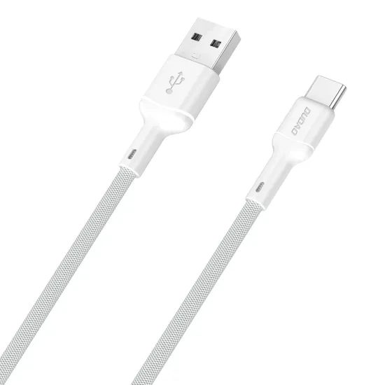Dudao L9T kabelis USB-A – USB-C 5A 1 m – balts