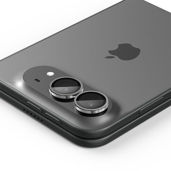 Spigen Optik.TR Ez Fit Pro Kameraschutz für iPhone Duo - Gehärtetes Panzerglas für Kamera - 2 Stück - Star White