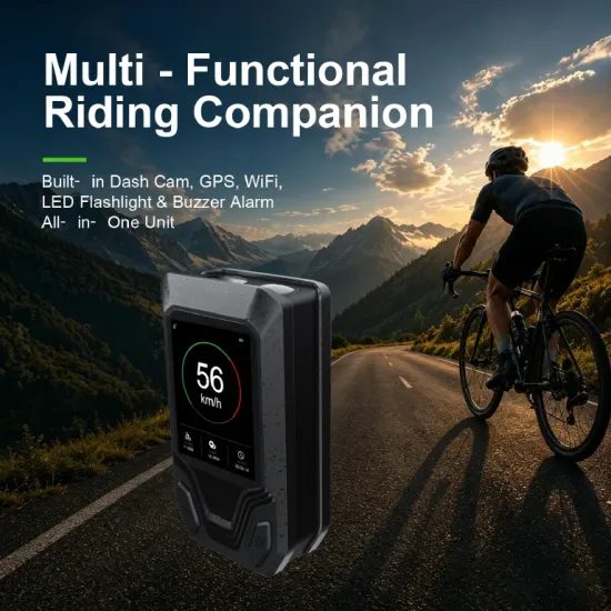 4K Kamera za bicikl s GPS-om, 2" zaslonom, EIS stabilizacijom i LED svjetlom