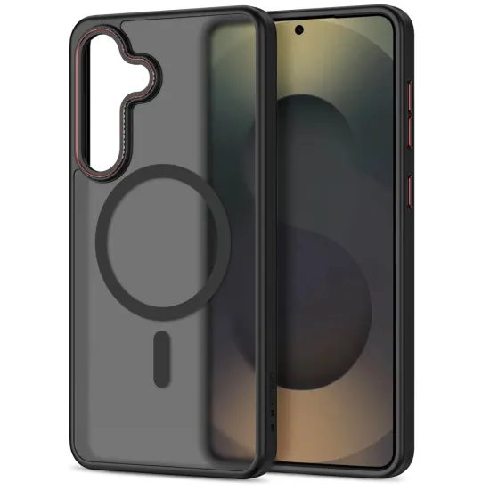 Tech-Protect MagCam MagSafe, Samsung Galaxy S26, červenočierny