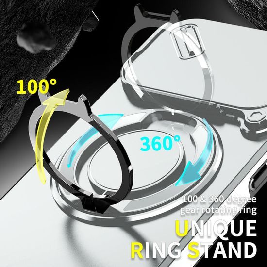 Camslide Stand etui, iPhone 17 Pro, srebrn